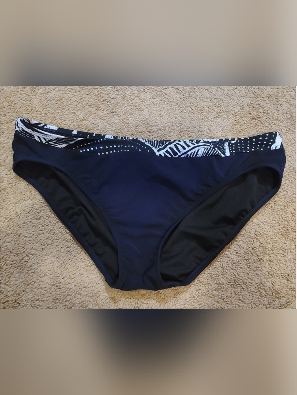 NWT Profile By Gottex Navy Bikini Bottoms sz 14